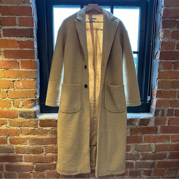 Another Influence | Borge Tan Teddy Coat XS - Picture 6 of 6